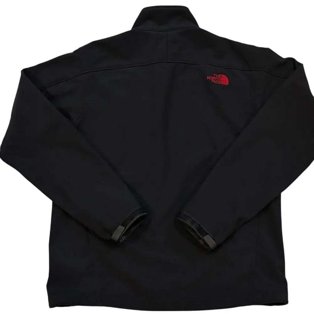 The North Face Jacket Mens Med Black Apex Bionic Windwall Fleece Lined Softshell